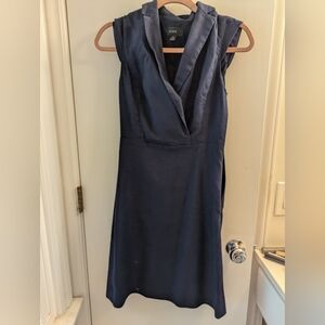 Navy wrap dress JCrew